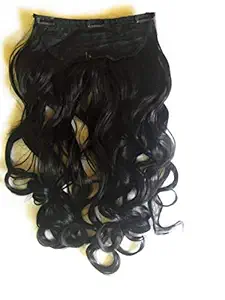 21 Inches Human Hair Extension For Women, Ladies, Girls, Brides. Natural Curly Brown Hair extension, heat resistant, Washable, Adjustable and Easy to wear