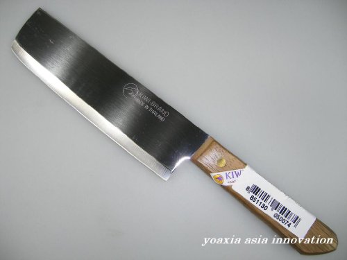 Thailand Messerset [5 Messer ~ #248, #22, #21, #171, #172] Messer mit Holzgriff + 1 Essstäbchen-Helfer - 6