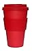 Produktbild Diverse ecoffee Cup: Red Dawn mit Rot Silikon 14oz, wiederverwendbar und umweltfreundlich Takeaway Kaffeetasse