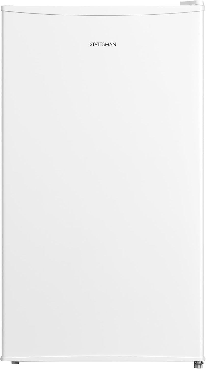 Statesman UC47FZW 60L Under Counter Freezer, 47CM Wide, Reversible Door, Energy Rating E, Manual Thermostat, 70W, Adjustable Feet, Full Metal Back, White