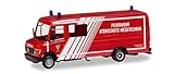 Zum Sammeln und Spielen Herpa Miniaturmodelle GmbH 93545 MB Vario lang Crafter Feuerwehr Modell Set