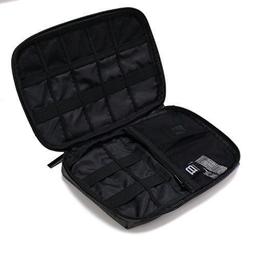 BAGSMART Eletronik Organizer für Kabel, USB Sticks, Speicherkarte Schwarz - 3