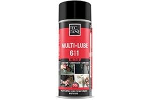 TECTANE Bostik, Spray Lubricante Multiusos 6 en 1 Anticorrosivo, Desbloquea, Lubrica, Elimina el ruido y chirridos, Limpia y Protege, Multi-Lube 6 en 1, Bote de 200 ml