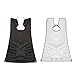 WINOMO Beard Apron Gather Cloth Bib Facial Hair Trimmings Catcher Cape Sink (Black)