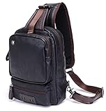 Material:Cuero suave y durable de la PU, impermeable y fácil limpiar. Tamaños:13.4H x 8.3W x 5.1T (34 x 21 x 13cm), es perfecto para archivos A4 y portátil, 9.7-12 pulgadas de tableta y computadora portátil. 