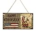 Produktbild Vosarea Happy 4th of July Hängebrett aus Holz Independence Day Hängebrett für Heimtextilien Craft Ornament 4th of July Party