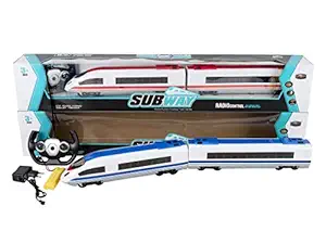 HALO NATION Remote Control Rechargeable High Speed Bullet Train Set with Realistic LED Light 79 cm (31) Long Japanese Simulation Metro Train Model Toy for Kids