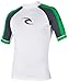 Produktbild Rip Curl Classic Short Sleeve Wave Rash Guard, unisex Herren, weiß/grün