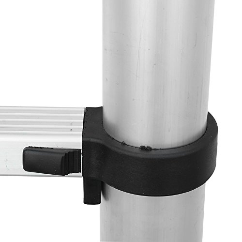 FEMOR 3.8M Alu Teleskopleiter Anlegeleiter Aluleiter Sprossenleiter Schiebeleiter - 8