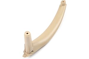 TZYSZDB DWVV Nrgro Tirador de Puerta del Coche para BMW X5 E70 2008-2013, Manijas de la puerta interior del automóvil para BMW X6 E71 E72 2008-2014(Derecha Delantera) (Beige, X5 E70,Derecha Delantera)