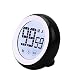 Produktbild Masterein LCD-Digital-Screen-K¨¹chen-Timer Countdown-Werkzeug-runde Magneten Kochen Studie Elektronische Zeit Count UP schwarz