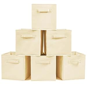 EZOWare Aufbewahrungsbox, 6er-Set Aufbewahrungskiste ohne Deckel