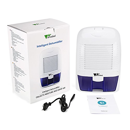 Amzdeal Luftentfeuchter, Raumentfeuchter gegen Feuchtigkeit, 1500ml, im Schlafzimmer, Badezimmer, Garderobe, Bücherhaus und Garage - 7