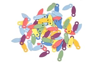 VIXDA 100 pièces mélanger Brads pour serrures rotatives Boutons Bricolage Album Photo Cadre décoration Brad Embellissement décoration Scrapbooking