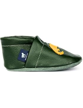 pantau.eu Kinder Lederpuschen Krabbelschuhe Babyschuhe Lauflernschuhe mit Krokodil