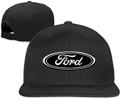 Walter Margaret Ford Logo Unisex Adjustable Flat Visor Hat Baseball Cap Black