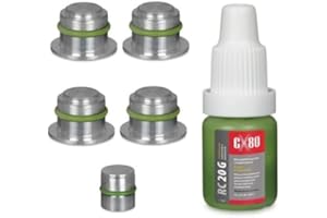 TBVPARTS Kit Anular Palomillas Colector de Admision 1.9 CDTI/JTD 15MM 55190238 55206459 55210201 55206460 compatible con STILO ASTRA VECTRA C ZAFIRA B