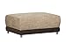Produktbild Gepolsterter Hocker ohne Federkern Corona Molly / Sitz- & Fußhocker für Ecksofa / Mit Strukturstoff und Microfaser in Cappucino / 99 x 69 x 41 cm (B x T x H)