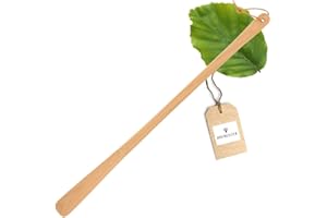 HOFMEISTER® Schuhlöffel aus Holz, 63 cm, Schuhen & Stiefel schnell An- & Ausziehen, erspart lästiges Bücken, auch für Senioren & Schwangere, Schuhanzieher aus geölter Buche