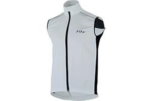FDX Cycling Gilet Men’s - Lightweight, Breathable Sleeveless Reflective Biking Jacket - Windproof Vest for Running, MTB, Hiking, Gym, Riding - Water Resistant Bicycle Top Gear