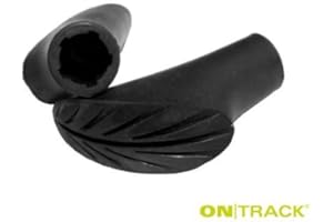 ON|Track Control Asphalt Pads für Exel Nordic Walking Stöcke - rutschfeste Gummifüße für Asphalt und Harte Böden - Dämpfung Geräuschreduktion & langlebiger Schutz (1 Paar)