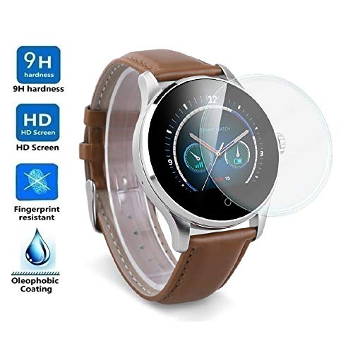 Electrónica Rey Protector de Pantalla Universal para SMARTWATCH o Reloj de 37mm, Cristal Vidrio Templado Premium