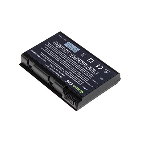 Green Cell® Standard Serie BATBL50L6 Akku für Acer Aspire 3100 3650 3690 5100 5101 5102 5103 5110 5200 5610 5630 5650 5680 Laptops (6 Zellen 4400mAh 11.1V Schwarz) - 3
