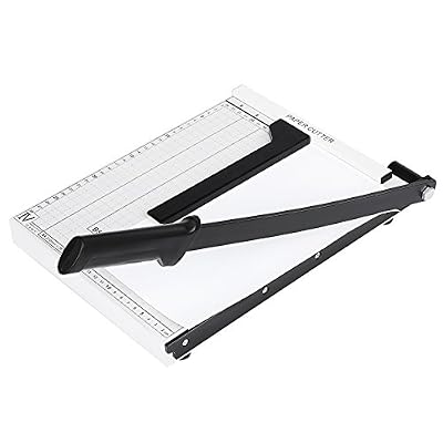 Meditool Massicot A4 30,5 cm Cisaille Personnelle 10 Feuilles, Blanc