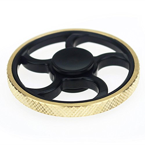 IFUNEYS EDC Fidget Hand Spinner High Speed Bearing - Perfect For ADD, ADHD, Anxiety, and Autism Adult Children,Great Gift (Gold Round Edge, B) IFUNEYS EDC Fidget Hand Spinner High Speed Bearing - Perfect For ADD, ADHD, Anxiety, and Autism Adult Children,Great Gift (Gold Round Edge, B)
