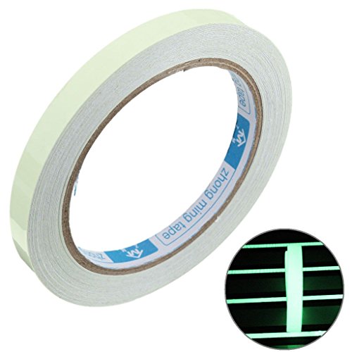 Cinta Autoadhesiva Etiqueta de Seguridad Resplandor Luminoso Verde 5m