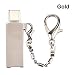 Produktbild Universeller Kartenleser aus Aluminiumlegierung Super OTG USB 3.1 Typ C TF/Micro SD Kartenleser Adapter mit Kette für Smartphone Laptop Tablet