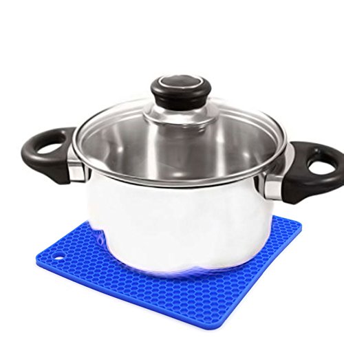 YIAN Topfuntersetzer 5 Stück Silikon Topflappen Topfschoner multifunktional und hitzebeständig - 3