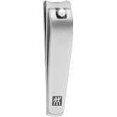 ZWILLING Nail Clippers for Fingernails and Toenails Strong Lever Slightly Curved Edge Hypoallergenic Premium Silver 60mm