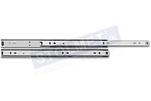 STOLMET MANUFACTURING Universal Metal Drawer Runners Groove Ball Bearing Height: 27mm - Length: 250mm
