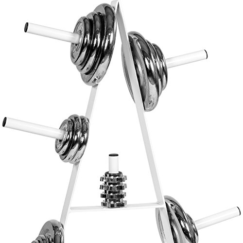 MOVIT® Hantelscheibenständer, Farbwahl: schwarz oder weiß, bis 250 kg belastbar, 7 Stangen - 6