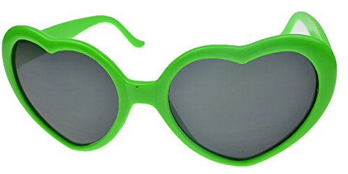 JKLYZXSLolita Heart Shape Sunglasses Glasses -green