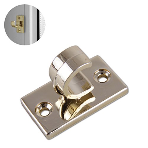 Ersatzträger Trägerhaken für Cafehausstangen 2er Set, Auswahl: 2,5cm in der Farbe – gold - 4