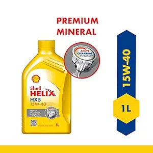 Shell Helix HX5 15W-40 API SN Premium Mineral Engine Oil for Diesel & Petrol Cars (1 L)