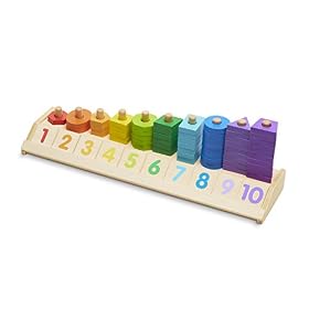 Melissa & Doug Apprends a Compter avec l’empileur de Forme et de Couleur