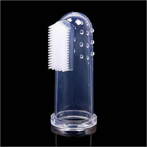 Vicky Store Kids Baby Infant Soft Silicone Finger Toothbrush Teeth Rubber Massager Brush