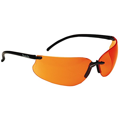 Makita P-66363 Design Sonnenbrille / Arbeitsschutzbrille, orange inklusiv Brillen - Etui und Putztuch