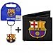 Produktbild FC Barcelona (PU) Leder Portemonnaie & Schlüsselanhänger Geschenk Set
