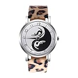 Frauen Uhren,Moeavan Frauen-Quarz-Uhren PAPHITAK Katzen-Muster-Räumungs-weibliche Uhren auf Verkaufs-Dame Watches Cheap Watches (Leopard)