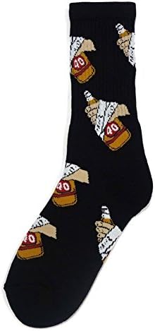 40s and Shorties Men's 40s Hands Socks Black