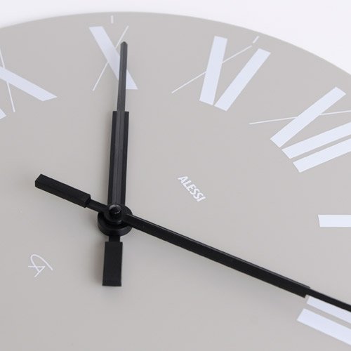 Alessi „Firenze“ Wanduhr aus ABS, Quarzwerk, grau - 3