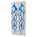 Generic 1 Pair Car Motorcycle 3D Flame Pattern Decal Sticker Decoration Blue RS.505.00