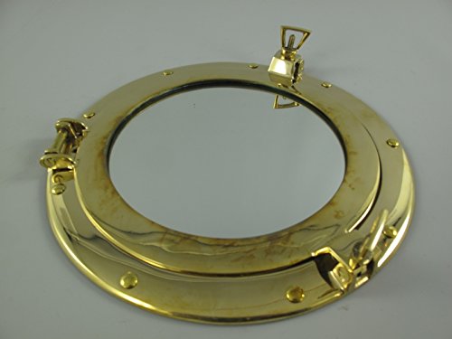 Preisvergleich Produktbild Spiegel(Bullauge) MESSING!! D.28cm