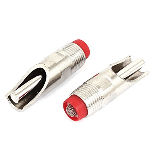 Preisvergleich Produktbild DealMux 1 / 2 BSP Edelstahl Nippeltränke 2ST für Schwein Hund Pferd Trinken