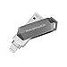 Produktbild RAVPower iPhone Flash Drive 64GB mit Lightning Connector und USB 3.0 (MFi Zertifiziert, iPhone & iPad Kompatibilität, Sofortsicherung und Direkte Datensicherung)