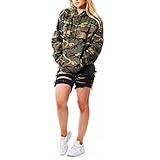  Taiduosheng - Sudadera - para mujer multicolor Camuflaje L